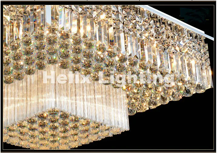 Newly Luxury L80cm W80cm Chrome Crystal Ceiling Lights Controller For Living Room luminaria cristal Ceiling Lamps AC LED Lights
Newly Luxury L80cm W80cm Chrome Crystal Ceiling Lights Controller For Living Room luminaria cristal Ceiling Lamps AC LED Lights
