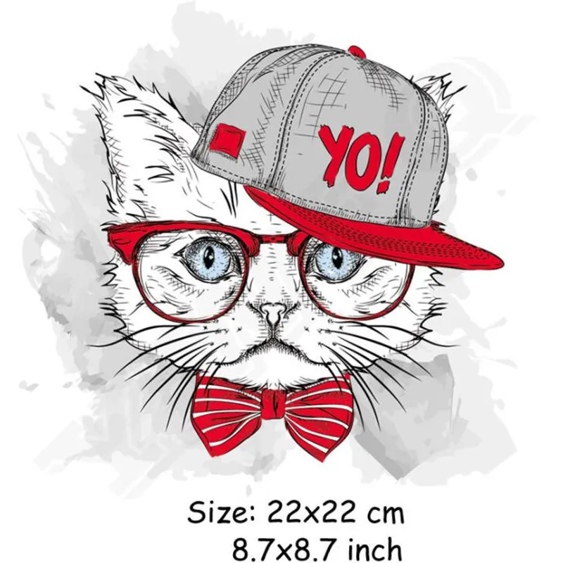Fashion PVC Patch deal with it Clothes hat cat Heat Transfer Printing T shirt women iron on patches for clothing girl Stickers
Fashion PVC Patch deal with it Clothes hat cat Heat Transfer Printing T shirt women iron on patches for clothing girl Stickers