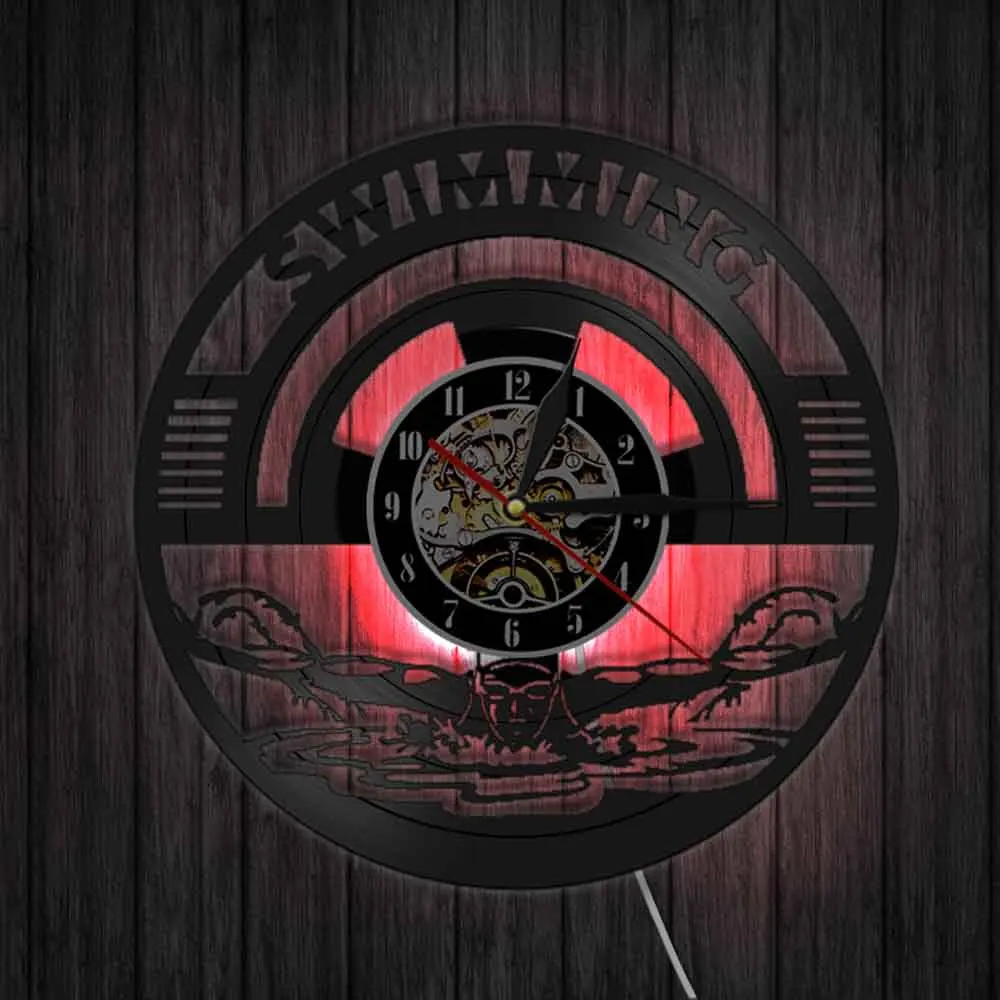 Music Vinyl Record Wall Clock Handmade Artwork Swimming Sport Themed Decorative 3D Time Clock Modern Design Home Decor
Music Vinyl Record Wall Clock Handmade Artwork Swimming Sport Themed Decorative 3D Time Clock Modern Design Home Decor