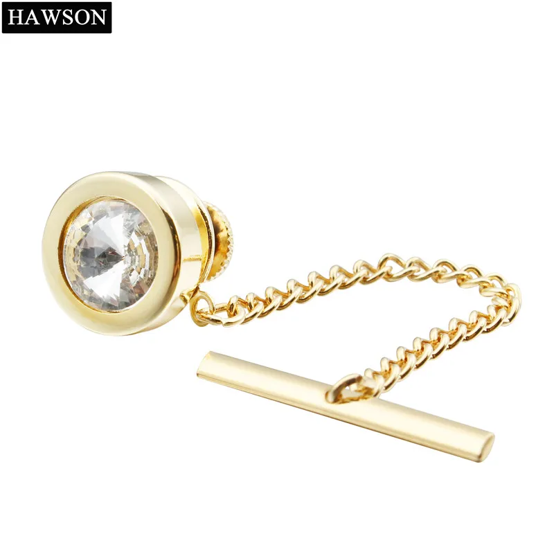 HAWSON Luxury Tie Tack Gold Color Tie Tack And Pin Back With Crystal Deluxe Button Jewelry Mens Accessory
HAWSON Luxury Tie Tack Gold Color Tie Tack And Pin Back With Crystal Deluxe Button Jewelry Mens Accessory