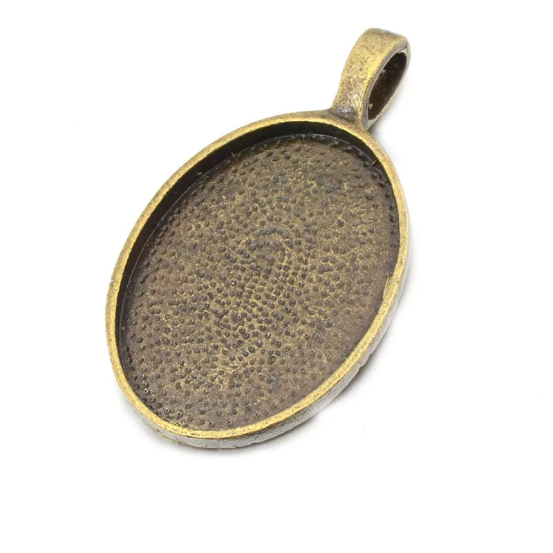 10pc Ratro Oval Necklace Pendant Setting Cabochon Cameo Base Tray Bezel Blank Fit 20x30mm Cabochons DIY Retro Jewelry Findings
10pc Ratro Oval Necklace Pendant Setting Cabochon Cameo Base Tray Bezel Blank Fit 20x30mm Cabochons DIY Retro Jewelry Findings