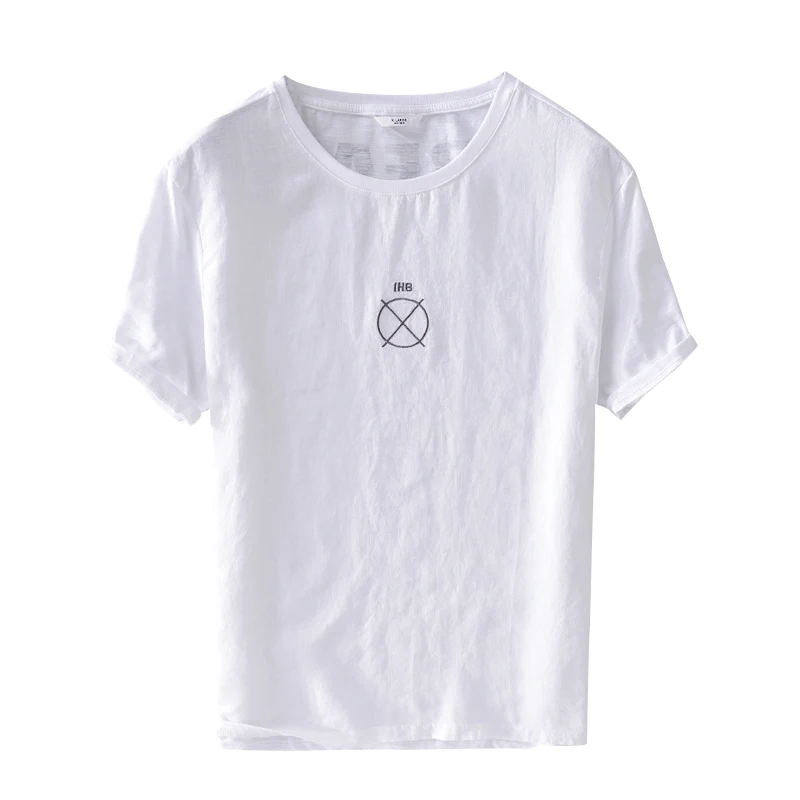 Embroidery summer linen t shirt men casual white t-shirt mens short sleeve fashion tshirt male tops solid t shirts men camiseta
Embroidery summer linen t shirt men casual white t-shirt mens short sleeve fashion tshirt male tops solid t shirts men camiseta