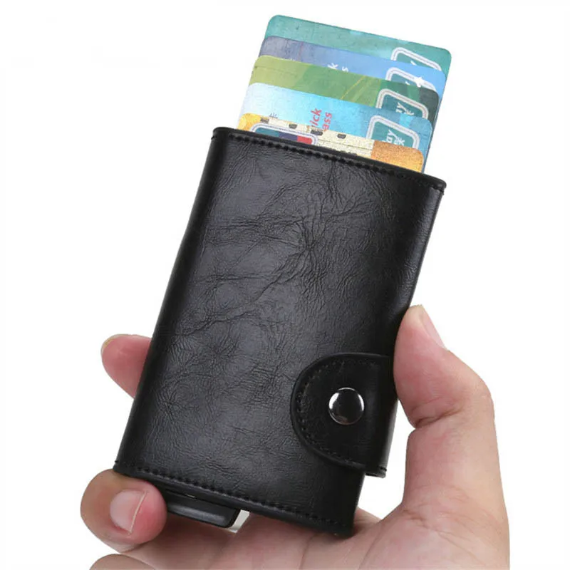 YAMBUTO 2021 Credit Card Holder Men and Women PU Leather Fashion Card Wallets ID Card Holder Purse Aluminum Alloy Card Case Hasp
YAMBUTO 2021 Credit Card Holder Men and Women PU Leather Fashion Card Wallets ID Card Holder Purse Aluminum Alloy Card Case Hasp