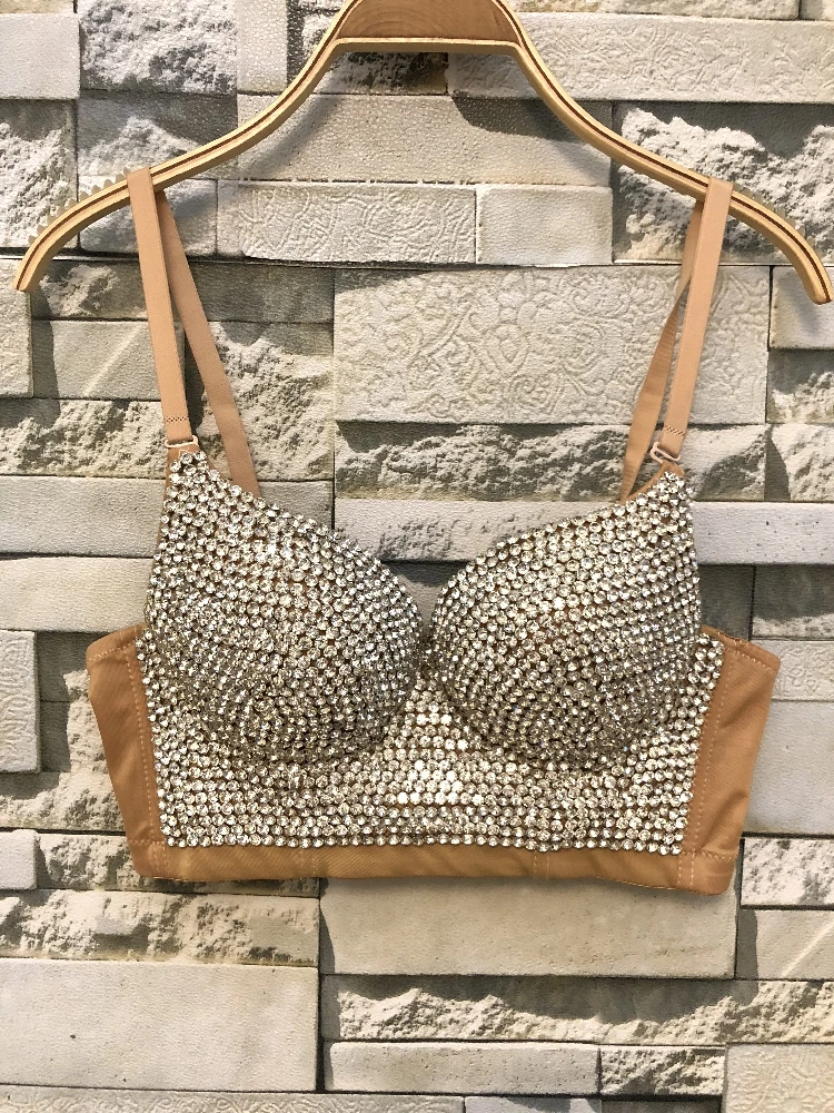 Women New Bright Night Sexy Rhinestone Gaga Bustier Pearls Push Up Night Club Bralette Bra Cropped Top Corset Plus Size C661
Women New Bright Night Sexy Rhinestone Gaga Bustier Pearls Push Up Night Club Bralette Bra Cropped Top Corset Plus Size C661