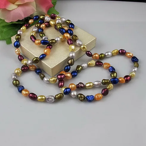 Unique Pearls jewellery Store,6-7MM Multicolor Rice Freshwater Pearl Necklace,Charming Women Party Gift More Length For Choose
Unique Pearls jewellery Store,6-7MM Multicolor Rice Freshwater Pearl Necklace,Charming Women Party Gift More Length For Choose