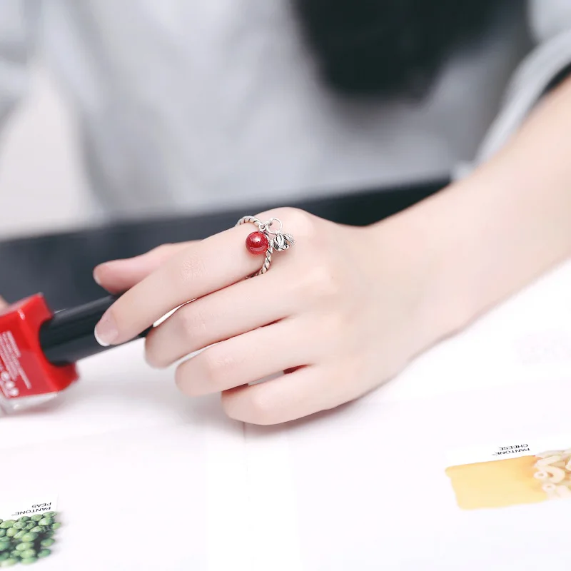 L&P New Arrival Genuine 925 Sterling Silver Pearl & Red Gems Open Rings For Women Punk Sterling-silver-jewelry
L&P New Arrival Genuine 925 Sterling Silver Pearl & Red Gems Open Rings For Women Punk Sterling-silver-jewelry