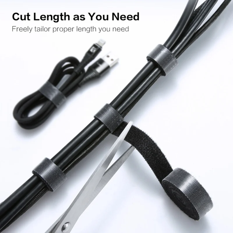 Wire Winder Cable Tidy Straps Fastening Organizer Ties Management For PC TV USB Earphone Mouse Cord Protector 1/3/5M | Электроника