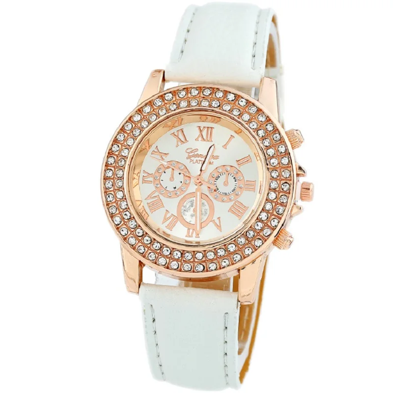 Gnova Platinum Pu Leather band Watch women wristwatch Double Rhinestone rim luxury woman style roman hours casual dress Hour
Gnova Platinum Pu Leather band Watch women wristwatch Double Rhinestone rim luxury woman style roman hours casual dress Hour