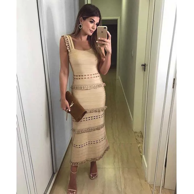 Wholesale New woman's dress fashion luxurious tassel elegant temperament celebrity Boutique cocktail party bandage dress
Wholesale New woman's dress fashion luxurious tassel elegant temperament celebrity Boutique cocktail party bandage dress