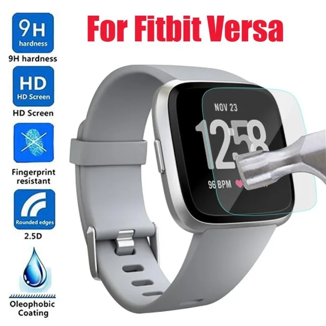 2 шт./лот полное покрытие закаленное стекло Защита экрана для Fitbit Versa защитная