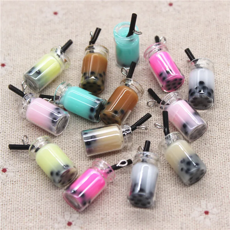 10pcs New Mix Colors 3D Mini Glass Bubble Milk Tea Sippy Cup Iron Hook DIY Craft/Jewelry Accessory,10*18mm
10pcs New Mix Colors 3D Mini Glass Bubble Milk Tea Sippy Cup Iron Hook DIY Craft/Jewelry Accessory,10*18mm