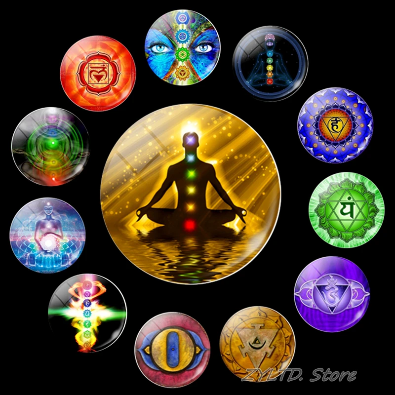 Seven Chakras Fridge Magnet Yoga Mandala Refrigerator Magnets 30MM Buddha Religion Faith Glass Cabochon Stickers Home Decoration
Seven Chakras Fridge Magnet Yoga Mandala Refrigerator Magnets 30MM Buddha Religion Faith Glass Cabochon Stickers Home Decoration
