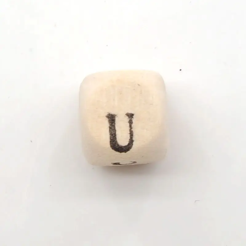 Chenkai 10mm 500PCS Spacer Wooden Cube Beads Wooden Letter U Natural Color Wood For Making DIY Baby Teether Accessories
Chenkai 10mm 500PCS Spacer Wooden Cube Beads Wooden Letter U Natural Color Wood For Making DIY Baby Teether Accessories