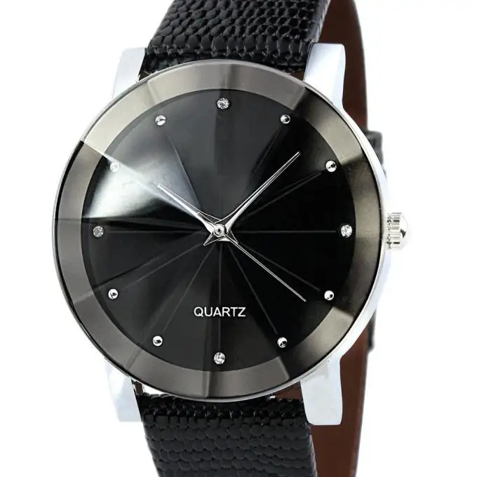 2018 leather men's watch 1pcs diamond black stainless steel dial fashion casual quartz wrist watch relojes hombre 2018 a60
2018 leather men's watch 1pcs diamond black stainless steel dial fashion casual quartz wrist watch relojes hombre 2018 a60