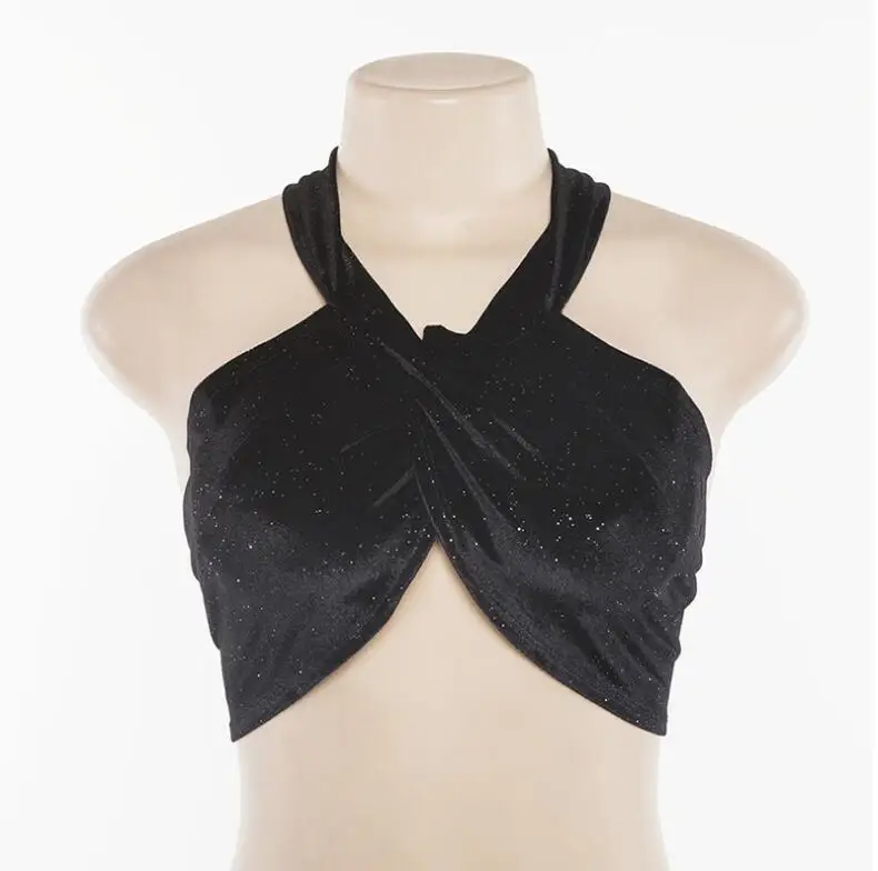 2019 women summer crop top black halter backless tanks tops cute sexy streetwear festival party clothes ladies bra top YME-014
2019 women summer crop top black halter backless tanks tops cute sexy streetwear festival party clothes ladies bra top YME-014