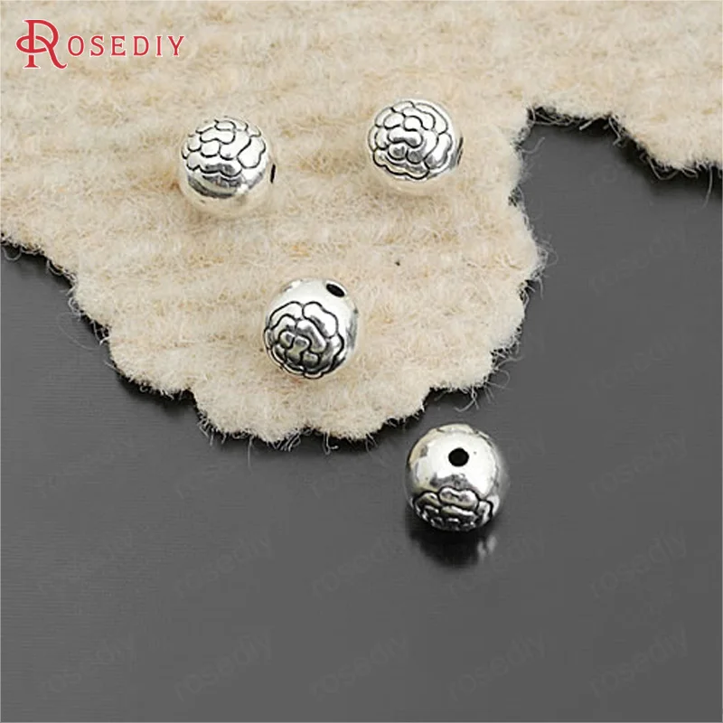 (25946)50PCS 8MM Antique Style Zinc Alloy Rose Spacer Ball Beads Bracelets Beads Jewelry Findings Accessories
(25946)50PCS 8MM Antique Style Zinc Alloy Rose Spacer Ball Beads Bracelets Beads Jewelry Findings Accessories