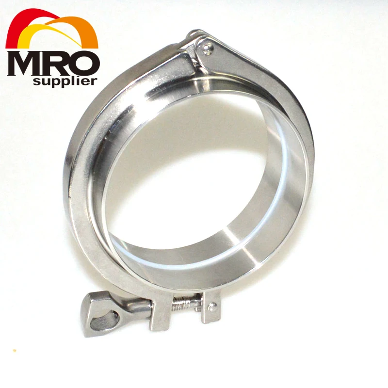 

1 Set 102MM OD Sanitary Pipe Weld Ferrule + Tri Clamp + Silicone Gasket Stainless Steel SS304 SWT-102