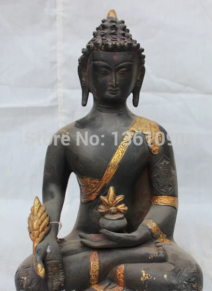 xd 001207 10" Tibet Tibetan Bronze Gold Shakyamuni Sakyamuni Joss Medicine Buddha Statue
xd 001207 10" Tibet Tibetan Bronze Gold Shakyamuni Sakyamuni Joss Medicine Buddha Statue