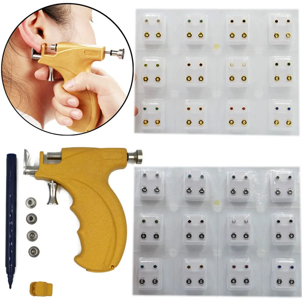 Professional Universal Ear Piercing Gun Ear Piercing Instrumen Gold Silver Color Birthstone Ear Lip Helix Stud Earring Jewelry
Professional Universal Ear Piercing Gun Ear Piercing Instrumen Gold Silver Color Birthstone Ear Lip Helix Stud Earring Jewelry
