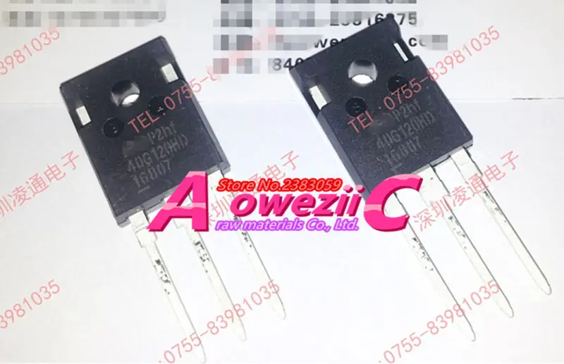 

Aoweziic 2018 + 100% new imported original 40G120HD FGW40N120HD TO-247 transistor IGBT tube 40A 1200V