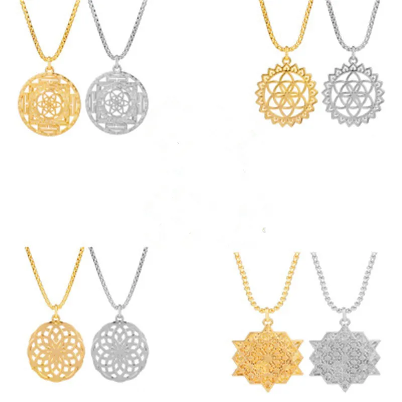 Fashion Creative Flower of Life Sacred Geometry Mercaba Life Spirit Hollow Pendant Tree of Life Necklace Female Jewelry
Fashion Creative Flower of Life Sacred Geometry Mercaba Life Spirit Hollow Pendant Tree of Life Necklace Female Jewelry