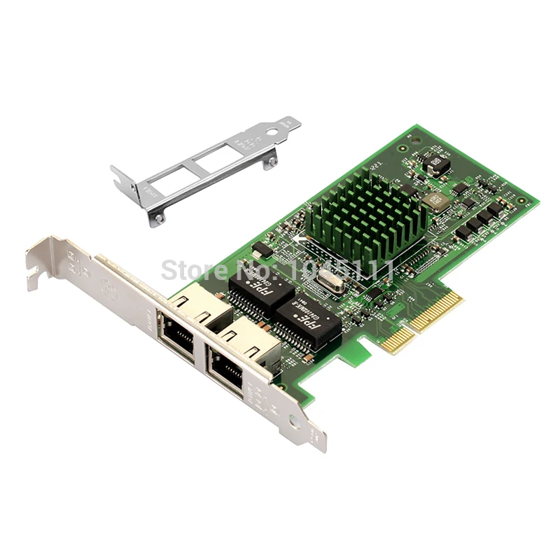 Адаптер сетевой DIEWU PCI E 4X Broadcom BCM5709 2 порта 1000 Мбит/с гигабитная LAN Карта NIC|gigabit