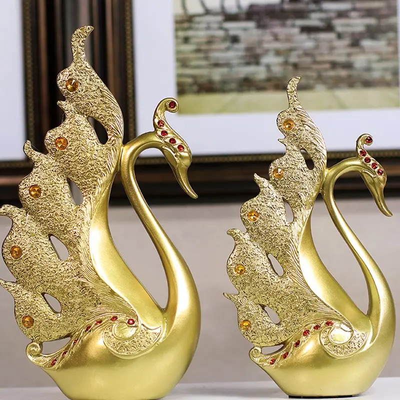 European Luxury Resin Swan Ornament Home Decoration Crafts TV Cabinet Office Statues Accessories Wedding Gift Figurines R131
European Luxury Resin Swan Ornament Home Decoration Crafts TV Cabinet Office Statues Accessories Wedding Gift Figurines R131