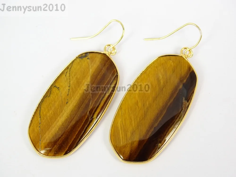 Natural Tiger's Eye Gems Stone Sliced Healing Reiki Chakra Pendant Hook Earrings 5 Pairs/Pack
Natural Tiger's Eye Gems Stone Sliced Healing Reiki Chakra Pendant Hook Earrings 5 Pairs/Pack