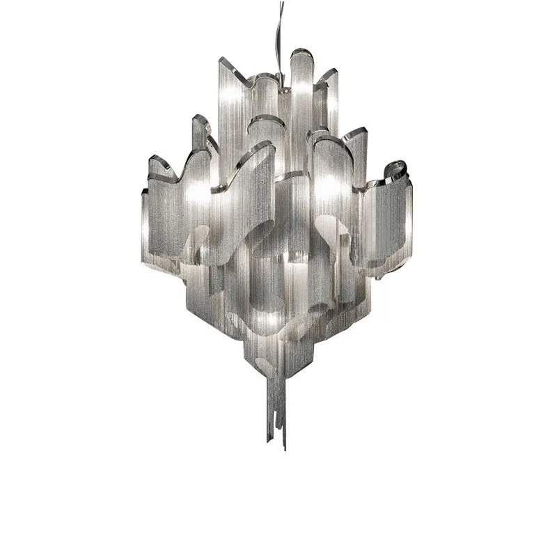 Modern LED Pendant Lamps Metal Aluminum Chain Pendant Lights For Hotel Hall Lobby Living Room Decoration Pendant Lighting PA0019
Modern LED Pendant Lamps Metal Aluminum Chain Pendant Lights For Hotel Hall Lobby Living Room Decoration Pendant Lighting PA0019