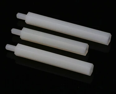 

200pcs M2.5*15+6 mm Hexagon nylon column Single head isolation column support interval column Nylon plastic sticks