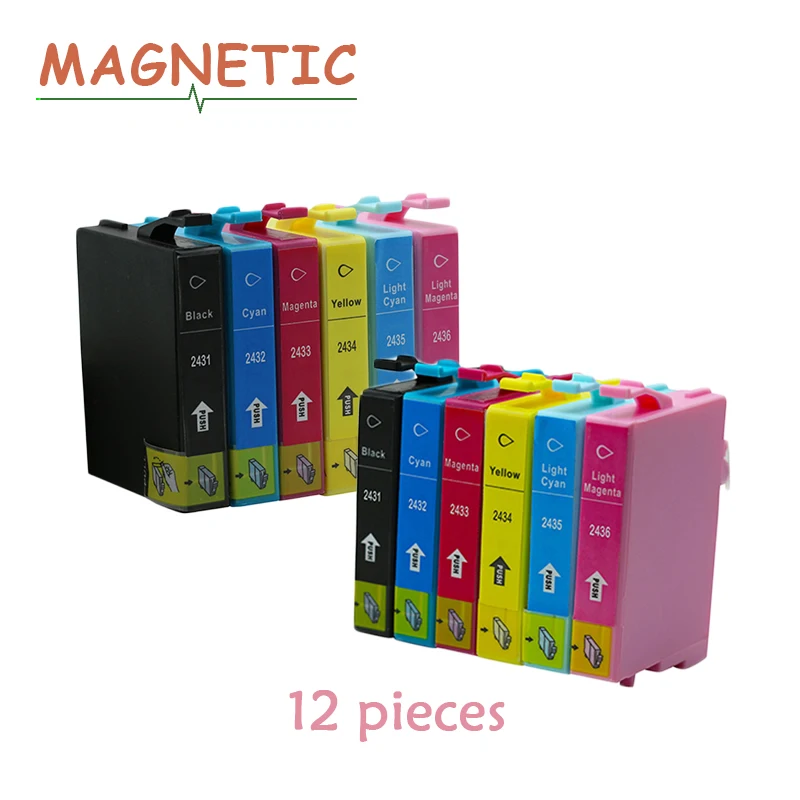 12pcs Compatible Ink Cartridge T2431 24XL For Epson EXPRESSION PHOTO XP- 750/760/850/860/950 inkjet printer 2431
12pcs Compatible Ink Cartridge T2431 24XL For Epson EXPRESSION PHOTO XP- 750/760/850/860/950 inkjet printer 2431