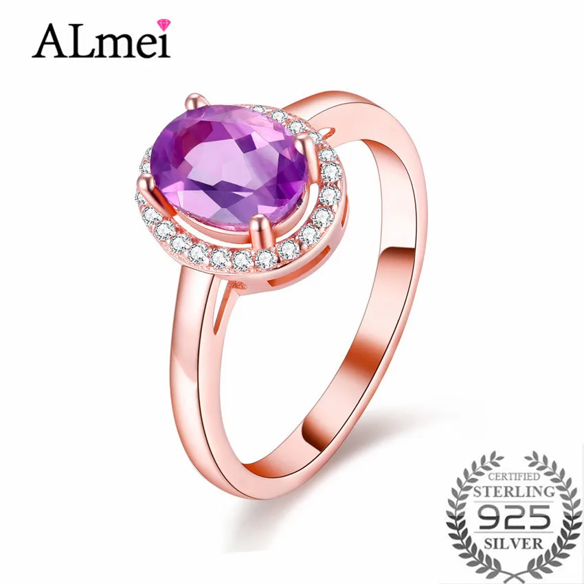 Almei Oval Cut Purple Amethyst Rings for Women 925 Sterling Silver Ring Fine Jewelry Wedding Engagement Ring with Box 40% FJ052
Almei Oval Cut Purple Amethyst Rings for Women 925 Sterling Silver Ring Fine Jewelry Wedding Engagement Ring with Box 40% FJ052