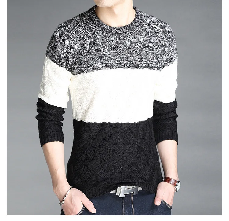 Qiu dong season new gradient men's knitwear fashion turtleneck collar bold lines men's sweaters
Qiu dong season new gradient men's knitwear fashion turtleneck collar bold lines men's sweaters