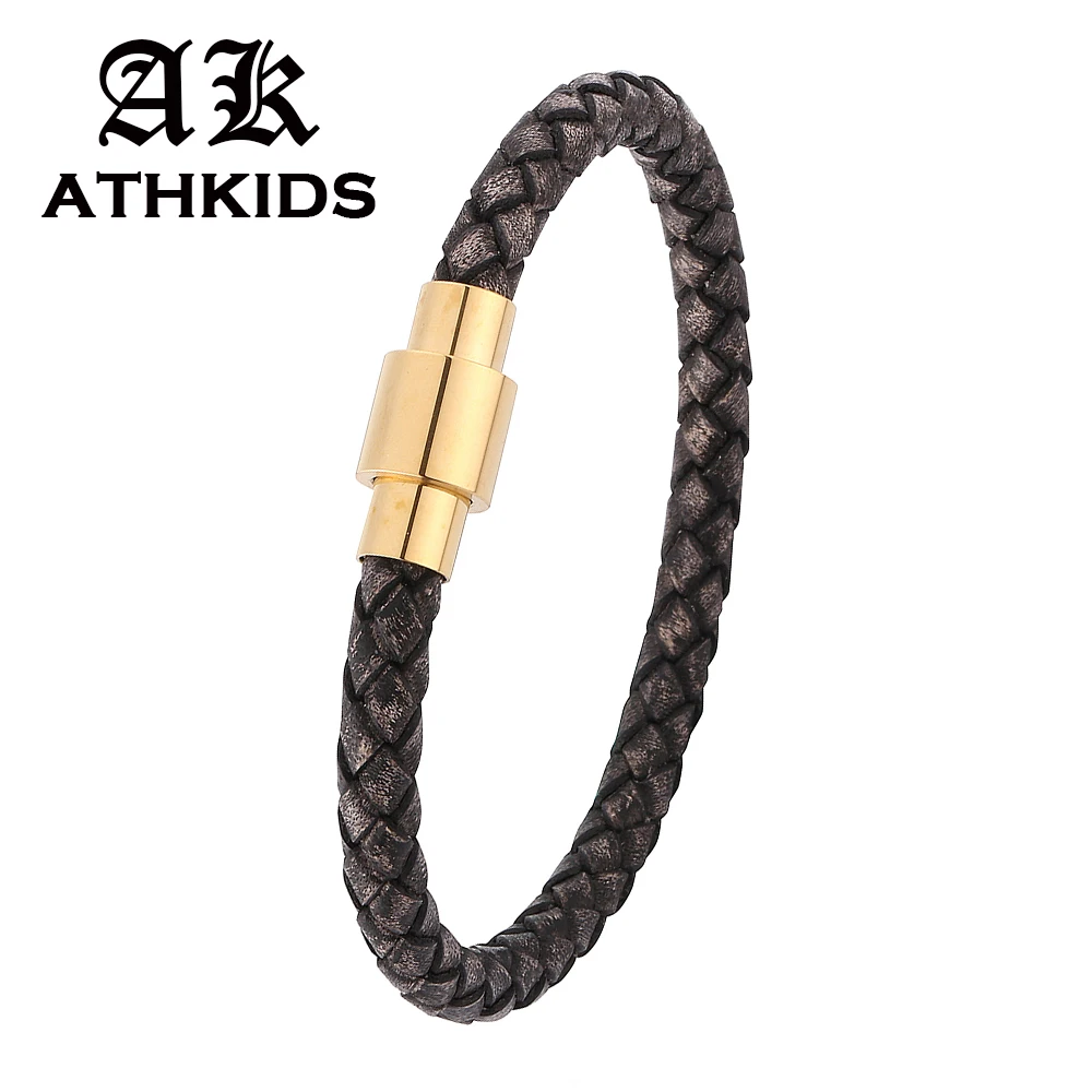 2019 Latest Popular Braided Leather Bracelet For Men Charm Vintage Bracelet Gold Magnetic Clasps Wrist Band Gifts PD0251H
2019 Latest Popular Braided Leather Bracelet For Men Charm Vintage Bracelet Gold Magnetic Clasps Wrist Band Gifts PD0251H