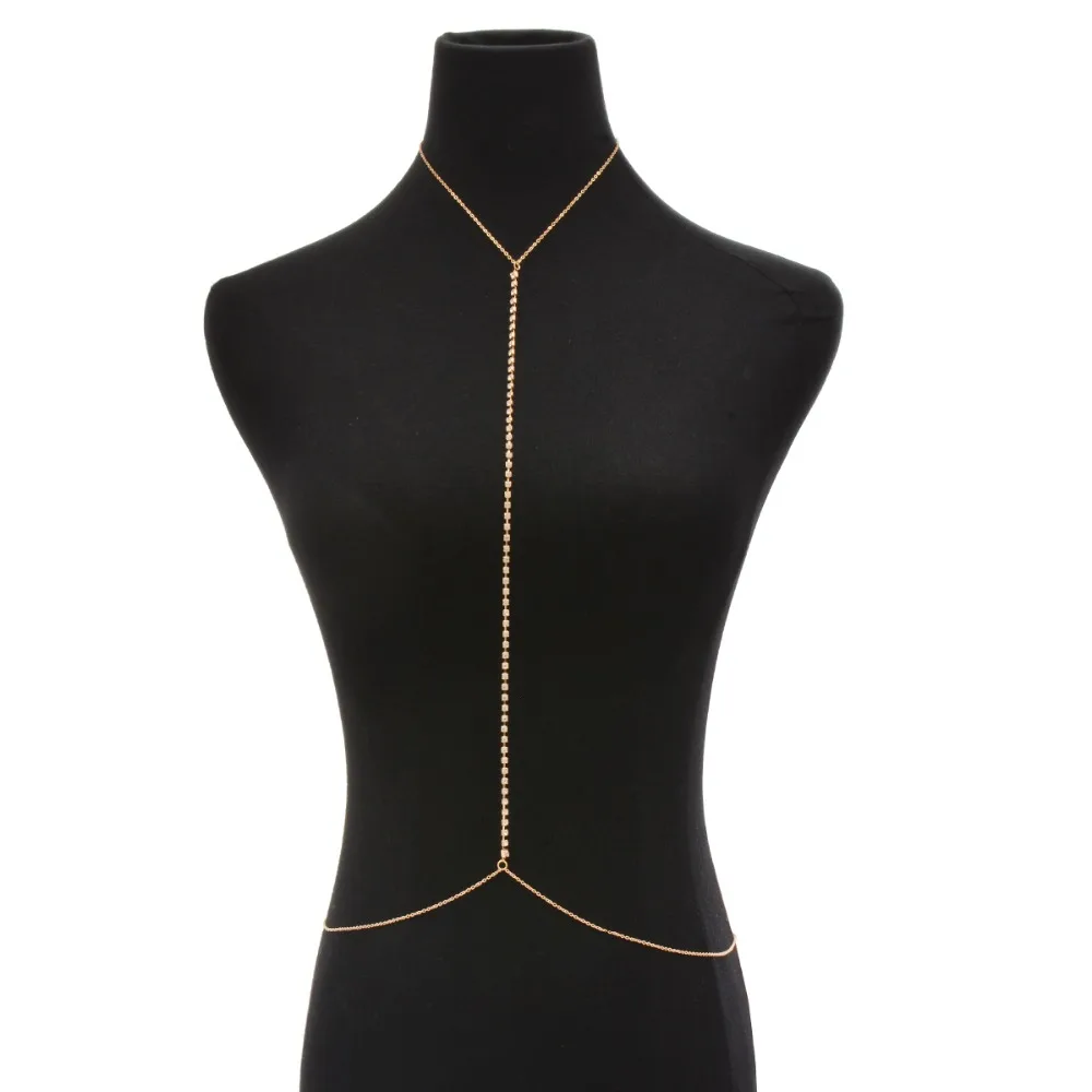Fashion Net Harness Rhinestone Chain Necklace Gold Color Waist Chain Women Jewelry Sexy Bikini Metal Body Chain
Fashion Net Harness Rhinestone Chain Necklace Gold Color Waist Chain Women Jewelry Sexy Bikini Metal Body Chain