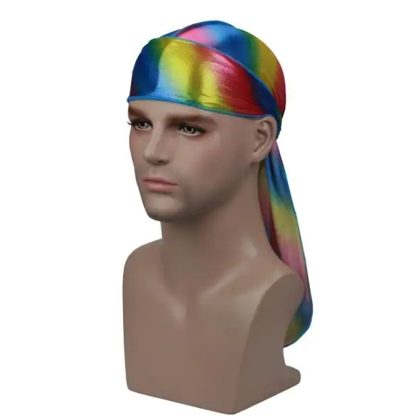 Fashion Men's Sparkly Silk Durag Bandana Headwear Colorful Wide Doo Rag Bonnet Polyester Cap Comfortable Sleeping Hat
Fashion Men's Sparkly Silk Durag Bandana Headwear Colorful Wide Doo Rag Bonnet Polyester Cap Comfortable Sleeping Hat