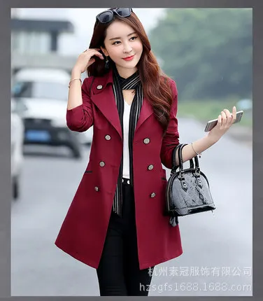 2019 spring and autumn loaded new Korean Slim was thin double-breasted fashion women's coat jacket 3XL
2019 spring and autumn loaded new Korean Slim was thin double-breasted fashion women's coat jacket 3XL