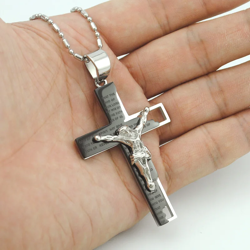 ATGO Jesus Classic Vintage Gift Mens Stainless Steel 316L Cross Pendant Necklace Chain Jewellery Wholesale
ATGO Jesus Classic Vintage Gift Mens Stainless Steel 316L Cross Pendant Necklace Chain Jewellery Wholesale