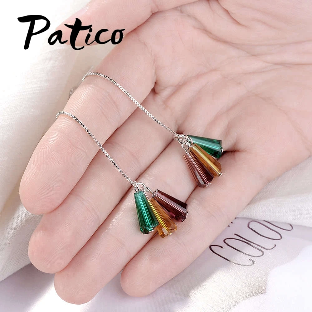 New Brand Fashion Jewelry Dangle CZ Pendant Earrings For Women 925 Sterling Silver Wedding Engagement Drop Earring
New Brand Fashion Jewelry Dangle CZ Pendant Earrings For Women 925 Sterling Silver Wedding Engagement Drop Earring