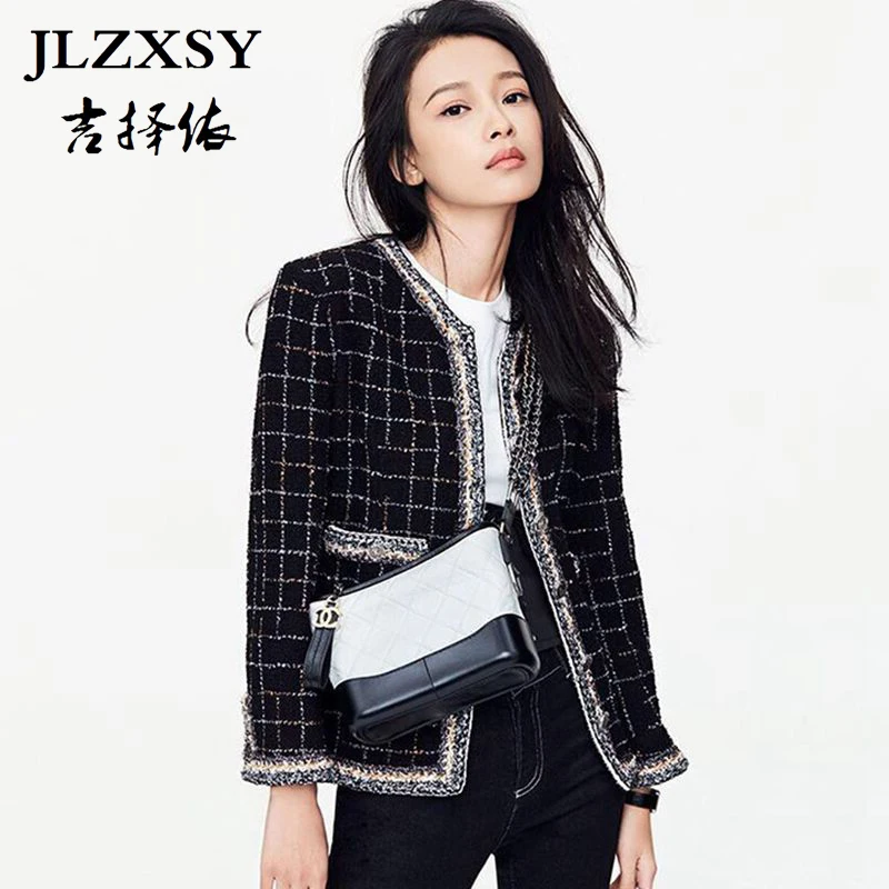 Jlzxsy 2017 Новая мода Winte сетки ткань пальто элегантный Для женщин тонкий короткий