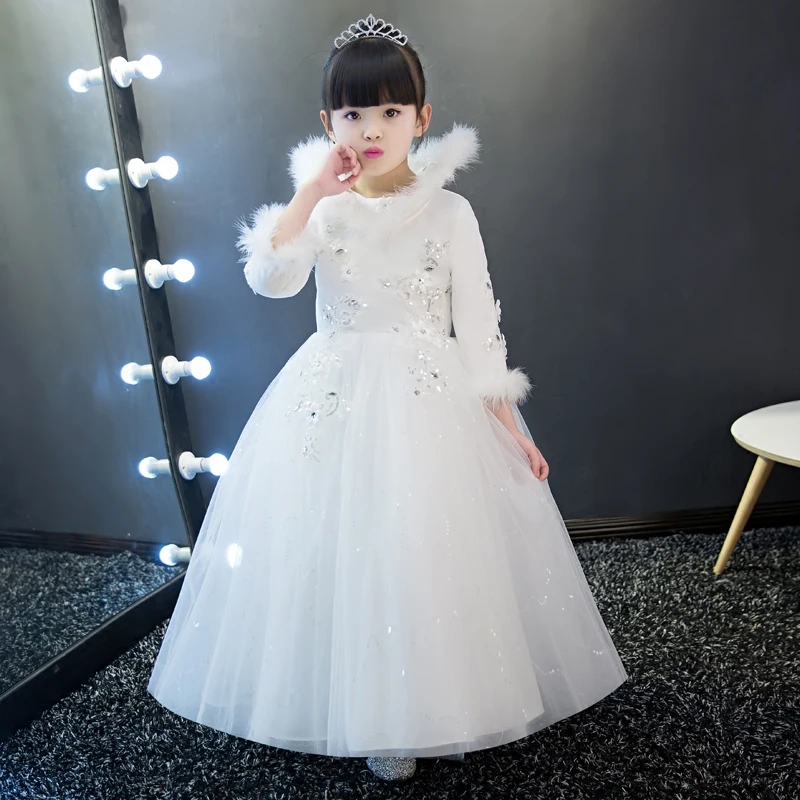 Girls sequins party princess dress long sleeve winter thicken warm first holy communion dresses white elegant wedding birthday
Girls sequins party princess dress long sleeve winter thicken warm first holy communion dresses white elegant wedding birthday