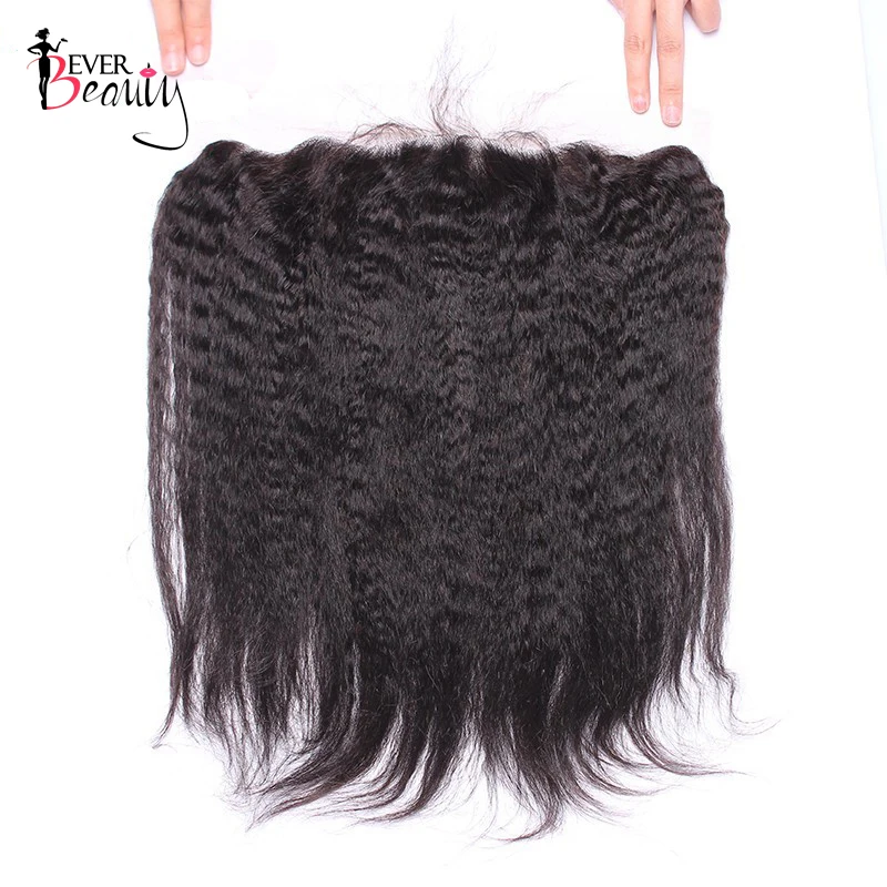 Ever Beauty Lace Frontal Closure 13x4 Free Part Pre Plucked Hairline With Baby Hair Brazilian Kinky Straight Human Hair Remy
Ever Beauty Lace Frontal Closure 13x4 Free Part Pre Plucked Hairline With Baby Hair Brazilian Kinky Straight Human Hair Remy