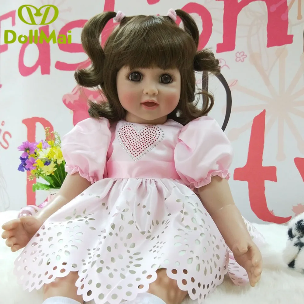 60cm vinyl Silicone Reborn Baby Doll Toys 24inch Toddler Princess Girl real baby poupee reborn Kids Birthday Gift brinquedo
60cm vinyl Silicone Reborn Baby Doll Toys 24inch Toddler Princess Girl real baby poupee reborn Kids Birthday Gift brinquedo