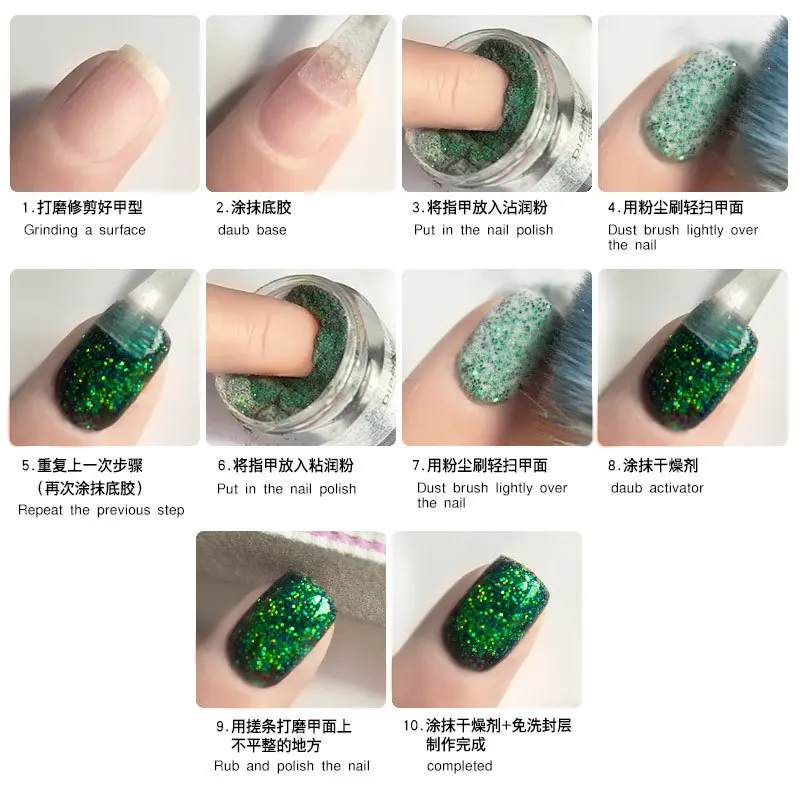 Nail art glitter powder flash laser diamond blue green pigment powder 3D nail manicure sparking nail dipping powder MZ081
Nail art glitter powder flash laser diamond blue green pigment powder 3D nail manicure sparking nail dipping powder MZ081