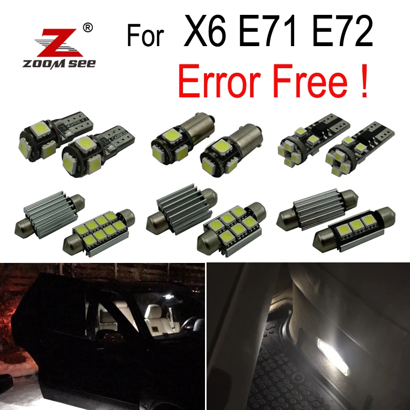 Fast shipping 22pcs LED Interior Lights bulb Kit for BMW X6 E71 E72 M xDrive35i xDrive50i Activehybrid (2008-2014)
Fast shipping 22pcs LED Interior Lights bulb Kit for BMW X6 E71 E72 M xDrive35i xDrive50i Activehybrid (2008-2014)