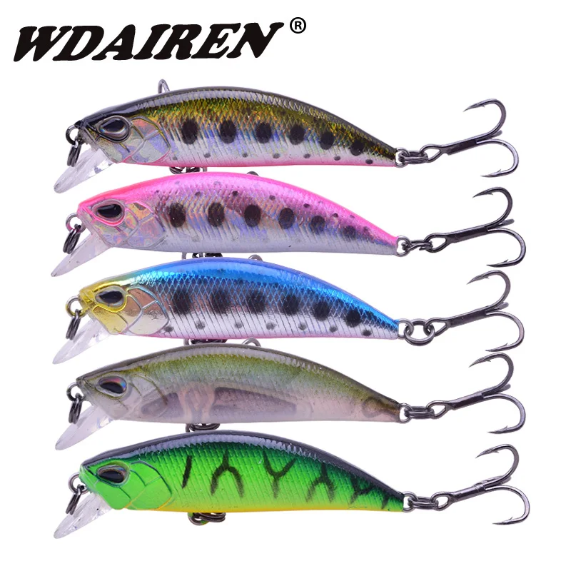 WDAIREN 55mm/5.8g Minnow Lures Sinking Hook Souple Iscas Artificiais Swimbait Hard Fishing Bait Kunstaas Fishing Tackle
WDAIREN 55mm/5.8g Minnow Lures Sinking Hook Souple Iscas Artificiais Swimbait Hard Fishing Bait Kunstaas Fishing Tackle