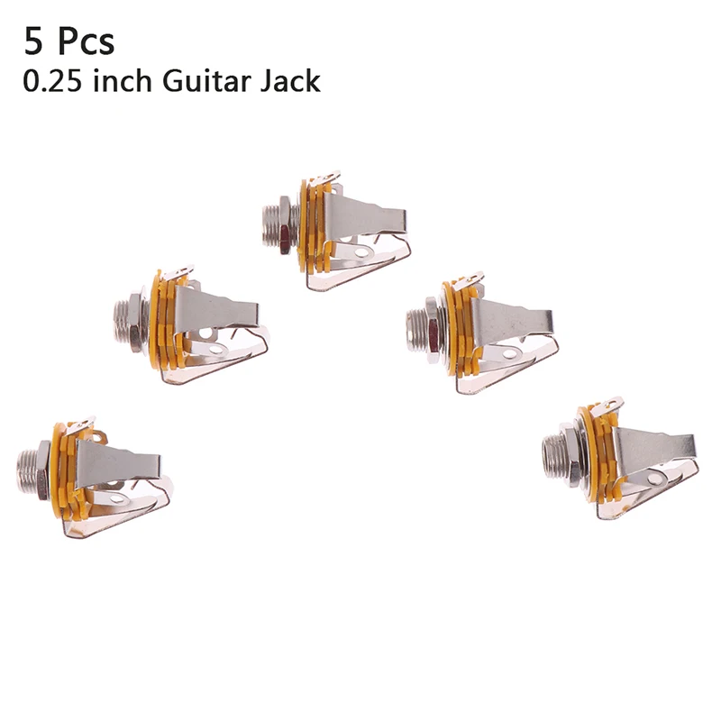 5Pcs 6.35mm 3 Pole stereo Plug jack Audio Female Connector Microphone Panel Socket for all Acoustic Electric Bass Guitar
5Pcs 6.35mm 3 Pole stereo Plug jack Audio Female Connector Microphone Panel Socket for all Acoustic Electric Bass Guitar