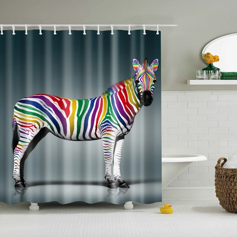 New Waterproof Horse Shower Curtain Eco-friendly Colorful Zebra Washable Bath Curtains For Home Decor Drop Shipping 13
New Waterproof Horse Shower Curtain Eco-friendly Colorful Zebra Washable Bath Curtains For Home Decor Drop Shipping 13