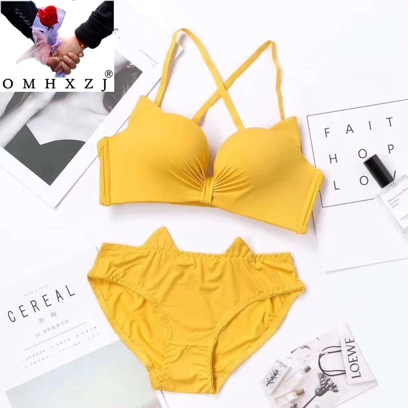 OMHXZJ Wholesale Fashion Cat ear underwear female no steel ring sexy gathered bra beauty back support bra NY71
OMHXZJ Wholesale Fashion Cat ear underwear female no steel ring sexy gathered bra beauty back support bra NY71