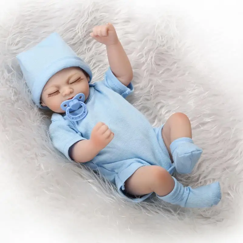 28cm Cute Soft Silicone Lifelike Mini Newborn Sleeping Babies with Cloothes Can Put Into Water Silicone Reborn Baby Dolls
28cm Cute Soft Silicone Lifelike Mini Newborn Sleeping Babies with Cloothes Can Put Into Water Silicone Reborn Baby Dolls